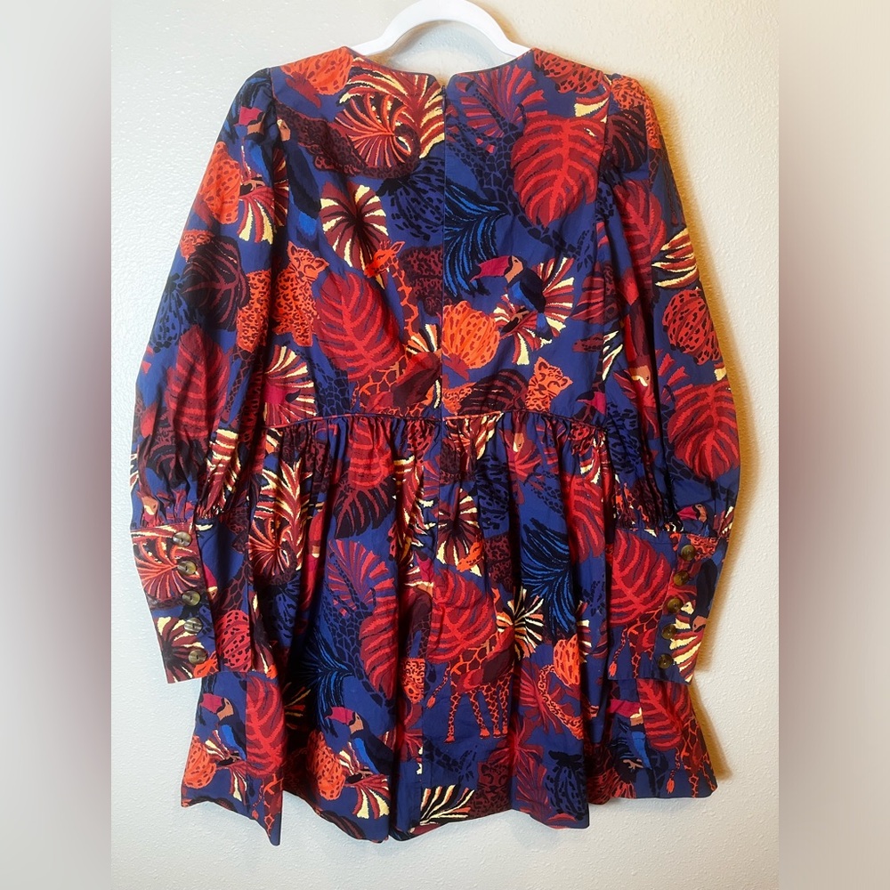 Farm Rio Animals Tapestry Mini Dress Size L - Picture 7 of 7
